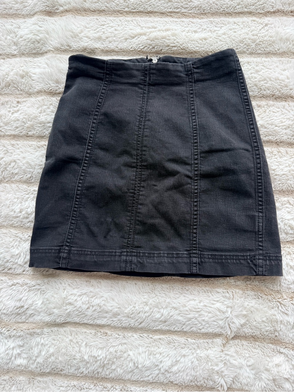 Free People Black Denim Mini Skirt – Size 0